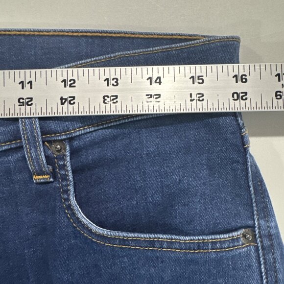 Veronica Beard Jeans Womens 31 Blue Carson High Rise Ankle Flare Stretch Denim - Picture 7 of 11